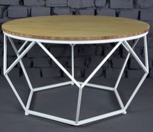 Wooden Top Round Coffee Table