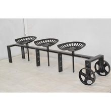 Industrial Cast Iron Tractor Seat Adjustable Height Bench