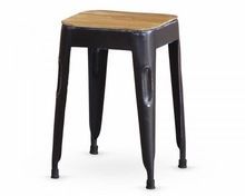 Vintage Black Metal Stool