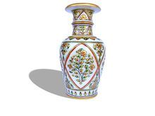 KOTA FLORAL MAKRANA MARBLE VASE