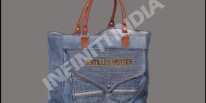 Vintage Denim Tote Bag