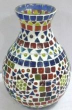 Multicolor Glass Vase