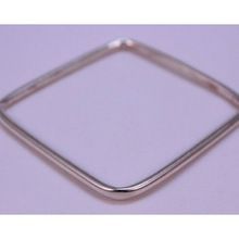 Square Shape Silver Bangle Bracelet