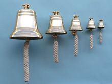 Brass Nautical Bell Wall Hanging