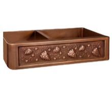 Double-Bowl Copper Farmhouse Sink