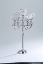 Tall Crystal Candle Holder