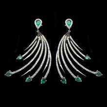 Diamond Emerald Earrings