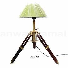 Brass Table Lamp with Shade