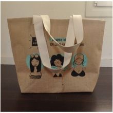 Print Jute SHOPPING Bag