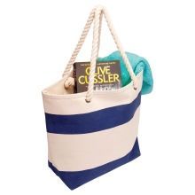 Two Tone Canvas Handbag