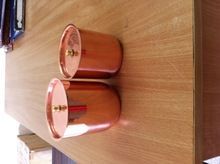 Copper Candle Holder with Lid