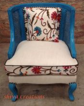 Cane Back Sofa Armchair