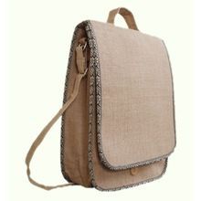 Herringbone Jute Promotional Conference Bag