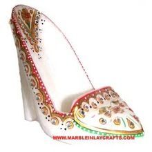 Marble Sandal with Gold Painting