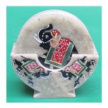 Tea Coaster Soapstone Painted