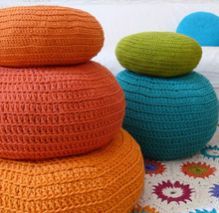 Knitted Pouf