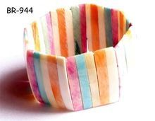 Marble Colourss Bone Beads Bracelets