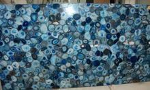 Blue Agate Semi Precious Stone Tiles Slab