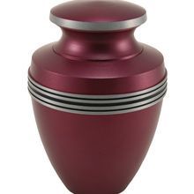 Meriton Seafoam Red Aluminum Cremation Urns