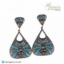 Diamond Pave Dangle Earring