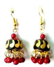 Glass Beads Earrings Vintage and Ethnic Jewelry