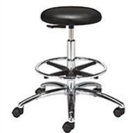 Adjustable Laboratory Stool with Wheels