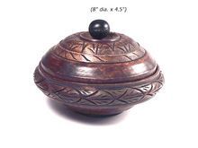 Wood Carving Salad and Nut Bowl