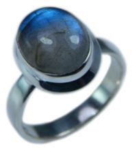Oval Labradorite Ring