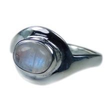 Rainbow Moonstone Ring