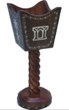 Wooden Brass Inlaid Bakhoor Burner