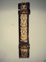 Wrought Iron Wall Pillar Candle Holders