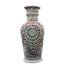 Soapstone Stone Carving Flower Vase