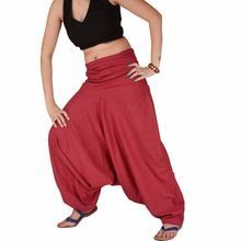 Summer Red Harem Pant