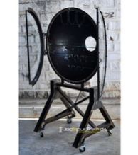 Furniture Industrial Vintage Iron Glass Cabinet