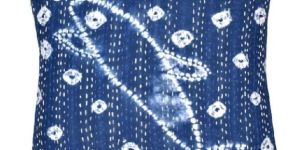 Dye Shibori Design Kantha Cushion Cover