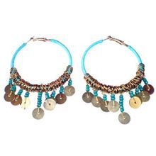 Beaded Hoop Earrings