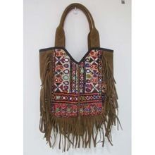 Leather Fringes Womens Shoulder Bag