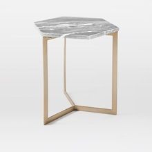 Premium Quality Hex Marble Top Side Table