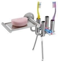 Soap Dish with Brush Holder and Paste Holder