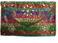 Beaded Embroidered Clutch Bag