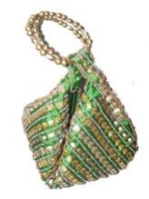 GOLDEN BEAD POTLI CLUTCH PURSE