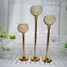 Crystal Glass Ball Candle Holder