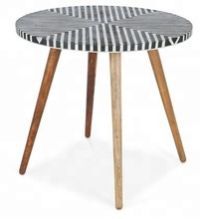 Bone Inlaid Top Coffee Table