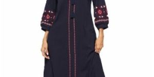 Embroidered Sleeve Ladies Dress