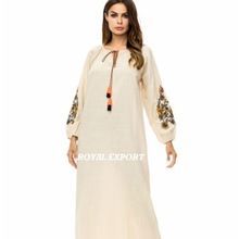 Summer Embroidery Maxi Dress