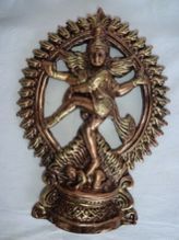 Lord Nataraj Terracotta Wall Hanging Handicraft