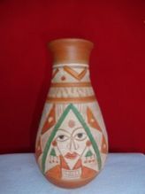 Natural Coloured Indian Handmade Handicraft Flower Vase
