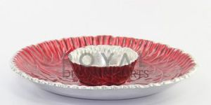 Aluminum Chip N Dip Red Enamel