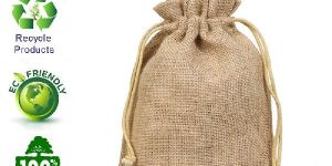 Jute Drawstring Bag