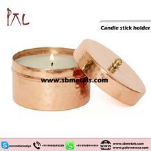 HAMMERED COPPER CANDLE HOLDER